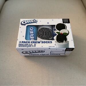 3 Pack OreoCrew Socks - Blue and Black